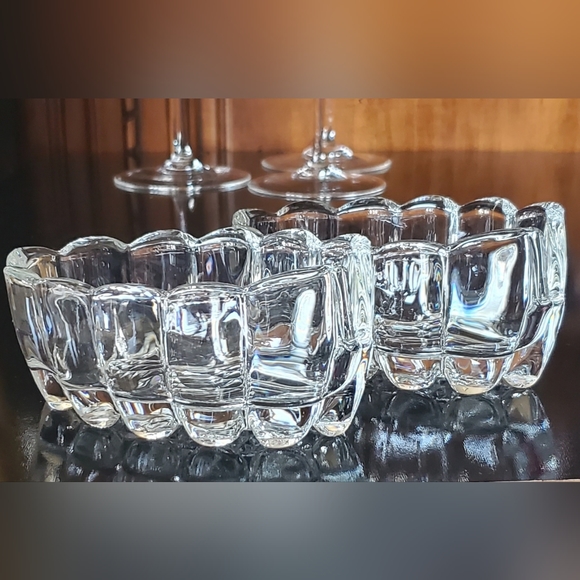 (2) Crystal Spoon Holders "438" by Princess House - Picture 7 of 11